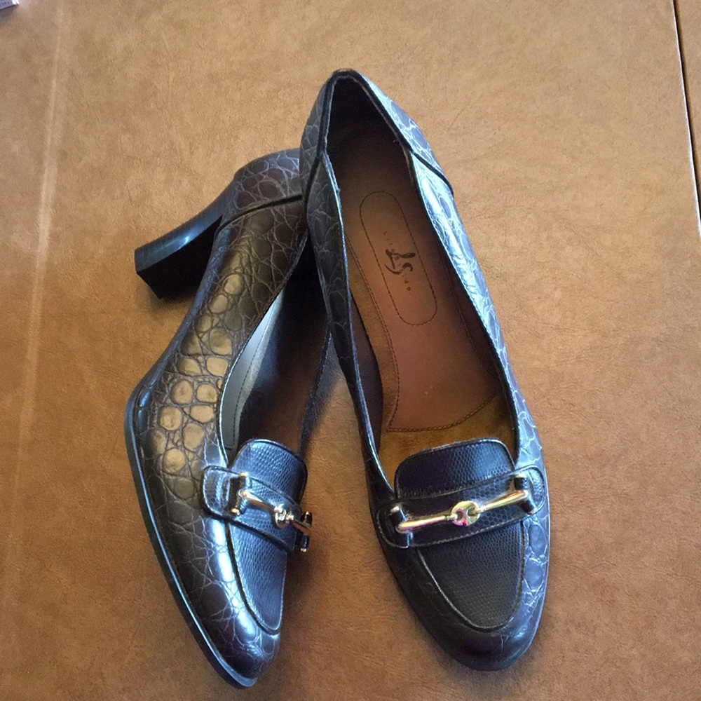 New without box Life Stride Brown Textured High Heels/Size 9 1/2 N